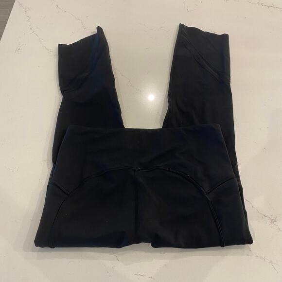 Lululemon On Pace Crop Leggings‎ Black Size 4 - Picture 5 of 10
